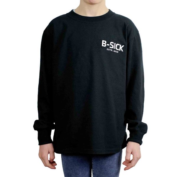 B-SICK-t-shirt-manche-longue-noir-junior-modele-LS004-J