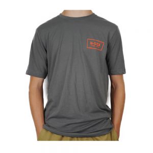 B-SICK-short-sleeve-tshirt-unisexe-gris-logo-orange
