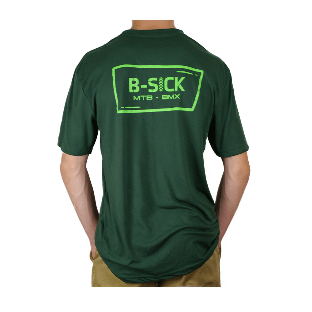 B-SICK-short-sleeve-tshirt-unisexe-vert-back